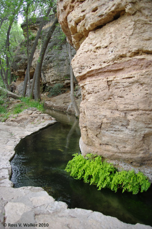 The irrigation ditch at Montezuma Well has been used since antiquity.