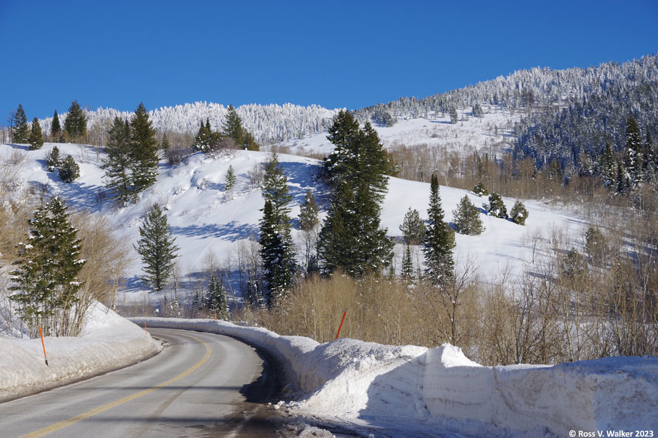 State highway 36 climbs through Emigration Canyon