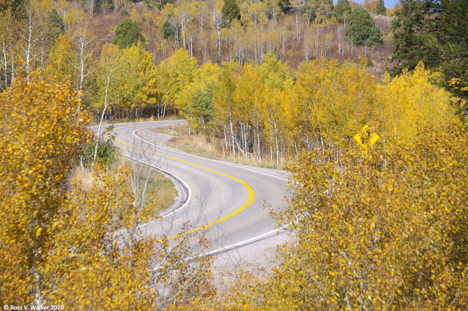 Highway 36 climbs past Strawberry Spring, Emigration Canyon, Idaho