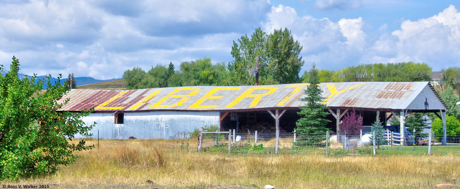 The LIBERTY barn in Liberty, Idaho has disappeared