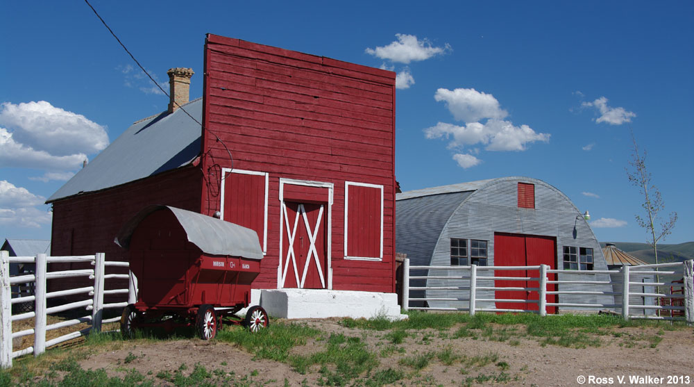 This false front building was once a store in Dingle, Idaho.