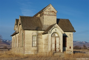 Abandoned church, Ovid, Idaho