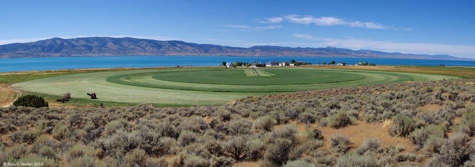 Farm on the shore of Bear Lake, North Eden, Utah