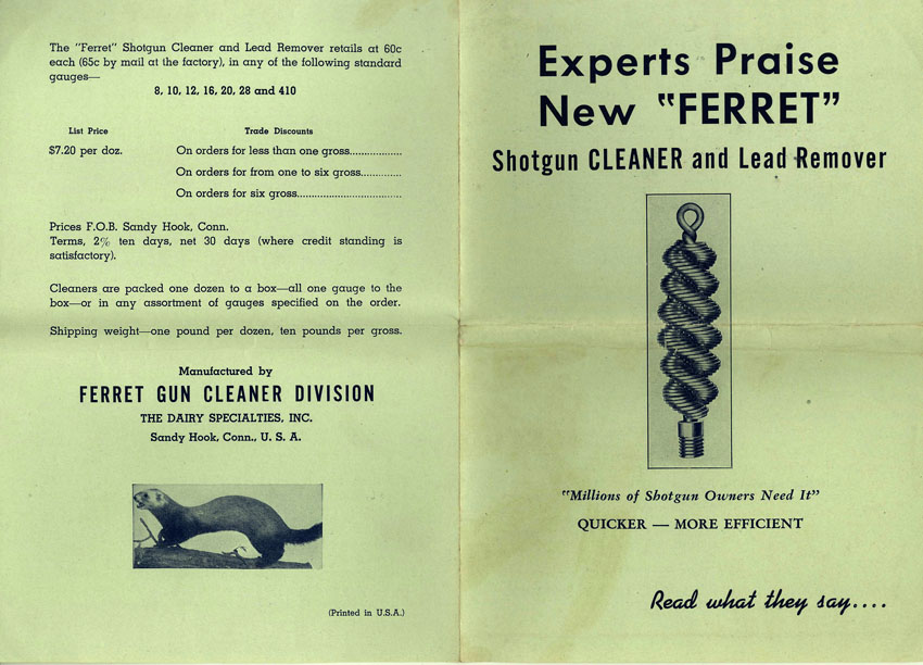 Dairy Specialties Ferret brochure