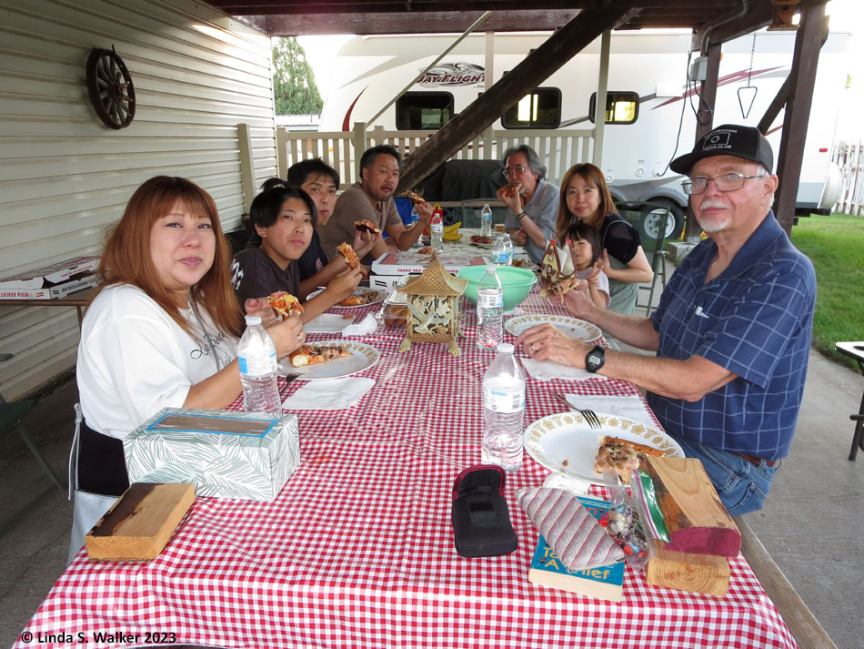 Picnic with our guests from Japan, Montpelier, Idaho