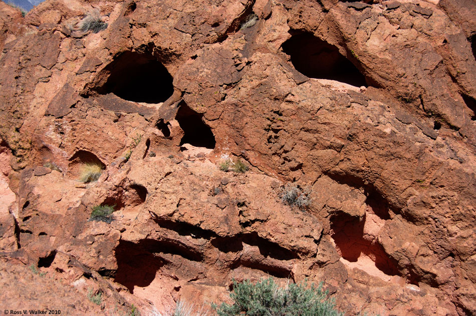 Rock face, Red Canyon, California