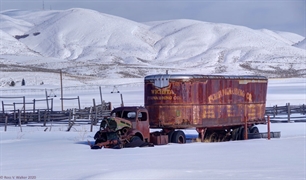 Wrecked Reo semi